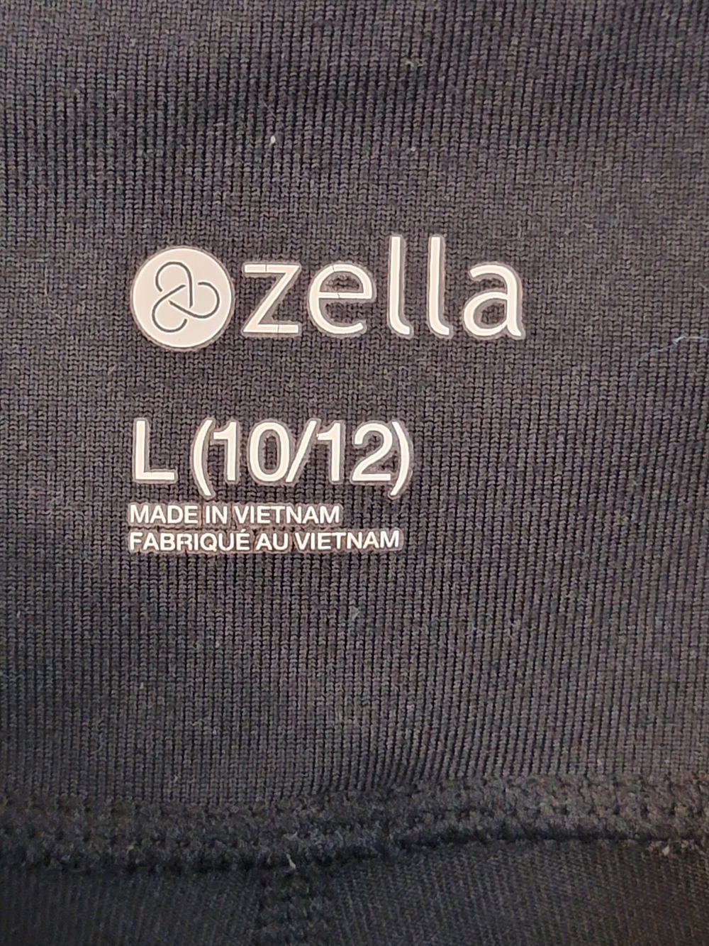 Zella Girls Criss-Cross Hem Active Leggings Size L 10-12 - Picture 2 of 6